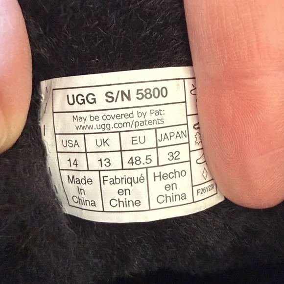 UGG Classic short boots black men’s 14 VGUC - Picture 7 of 7